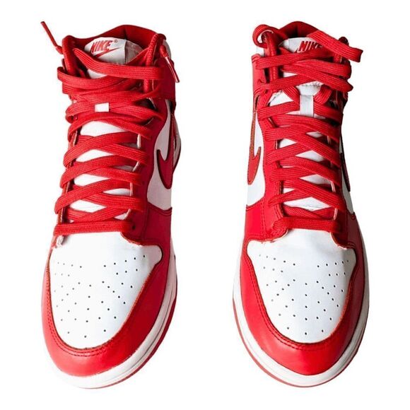 NIKE Dunk High 'Championship Red' Sneakers Size 8 - Picture 4 of 9